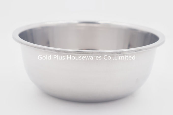 22cm Manufacturers ordinary round kitchen stainless steel washing basin food serving stainless steel tray