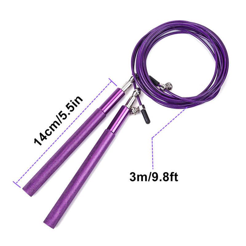 3M Metal Bearing Handle Adjustable Skipping Rope Aluminium Alloy Material