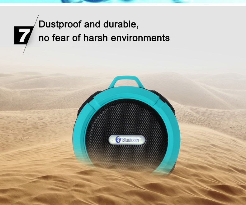 Customized Small Waterproof Sport Speaker , Active Stereo Wireless Speaker