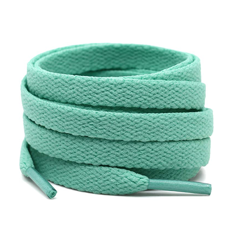 8mm Polyester Flat Shoelaces Stretchy Shoe Laces For Athletic Running