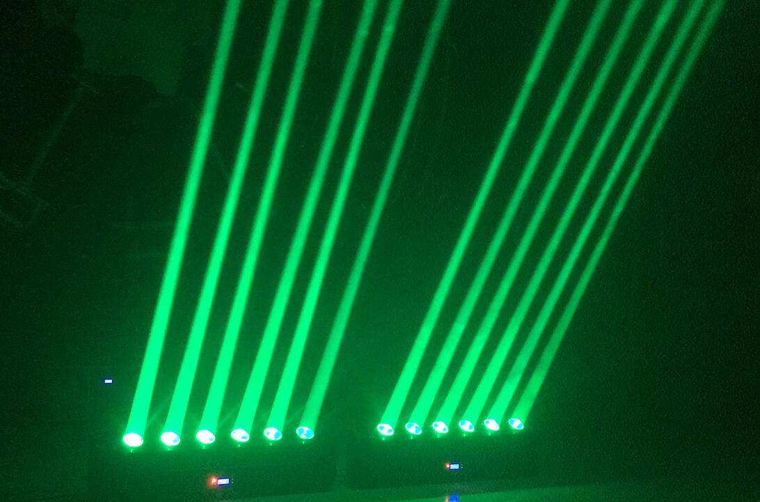 4in1 Colorful Night Club Light Stage Moving Head Light 6 Pieces* 30W RGBW Lamp