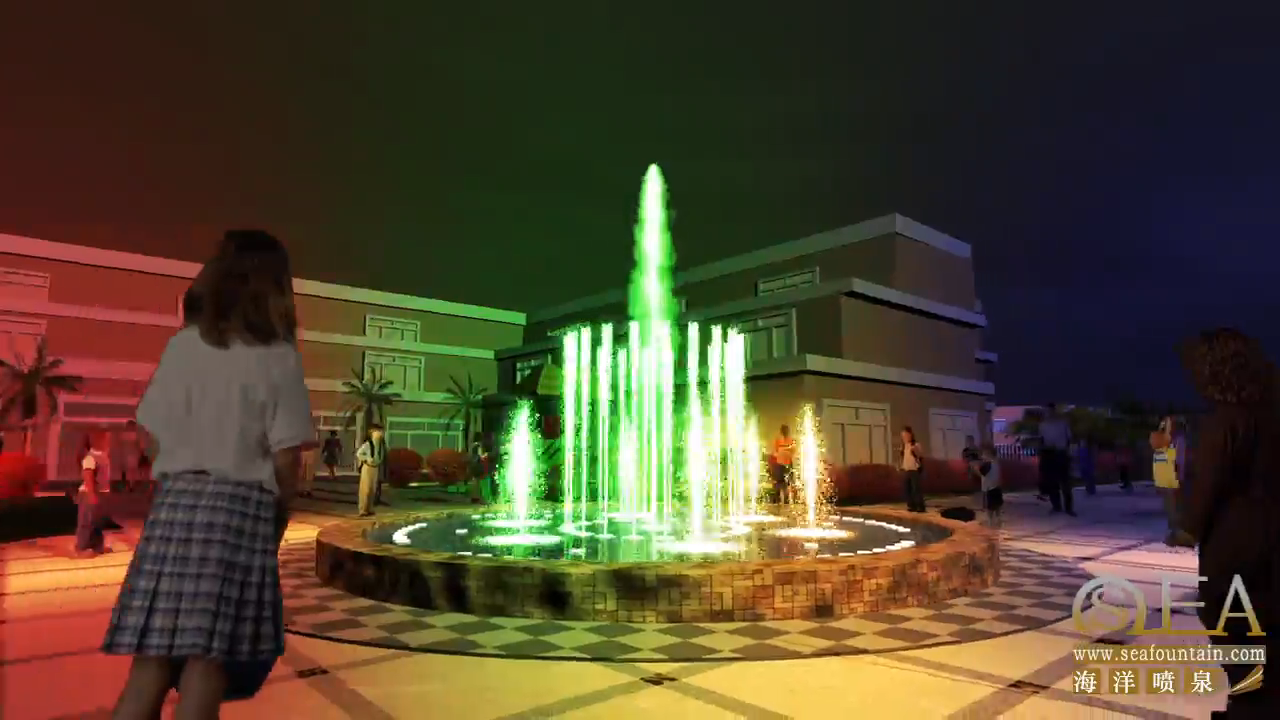 Kindergarten Water Musical Fountain Onsite Training