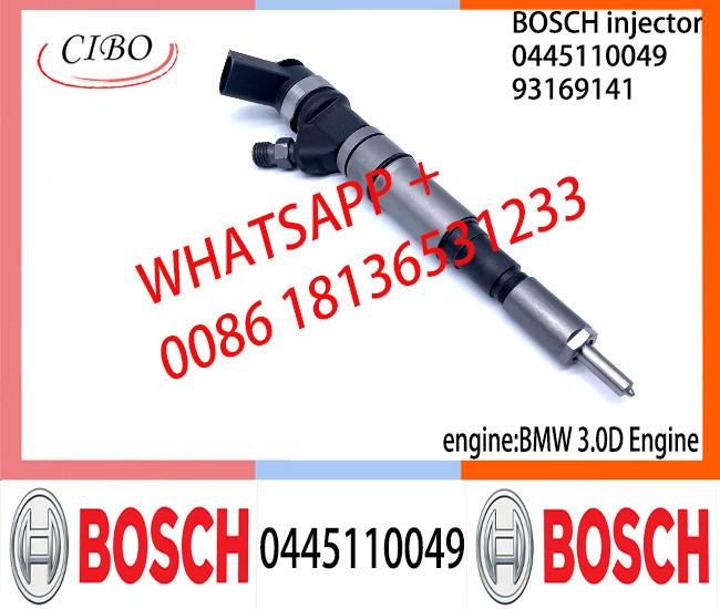 Diesel Common Rail Injector 0445110046 0445110049 93169141 0445110048 0986435094 0445110047 0986435022 for BMW 3.0D
