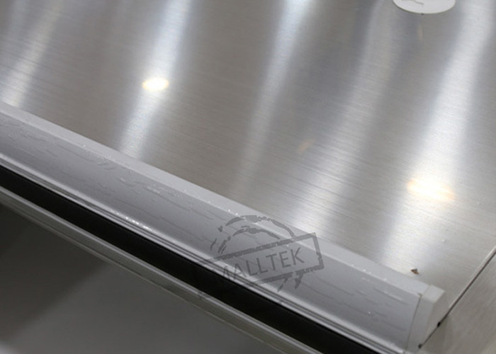 White Electric Checkout Counter Stainless Steel With Electric Conveyor Belt