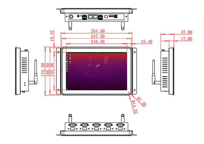 10.1-Inch Linux Interactive Console for Industrial Automation, Healthcare Systems, Smart Kiosks, and Retail Terminals