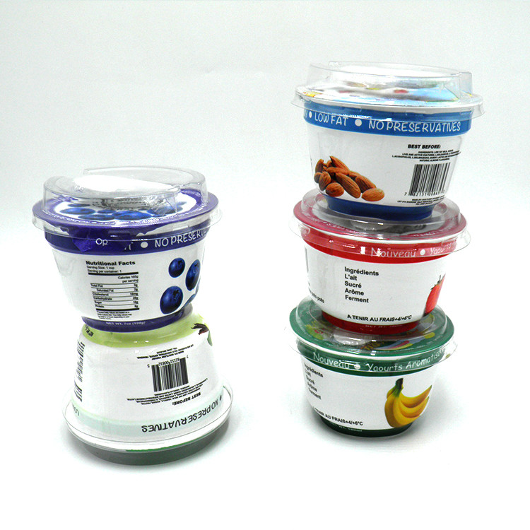 200ml 7oz disposable yogurt cups yogurt container with aluminum foil lids