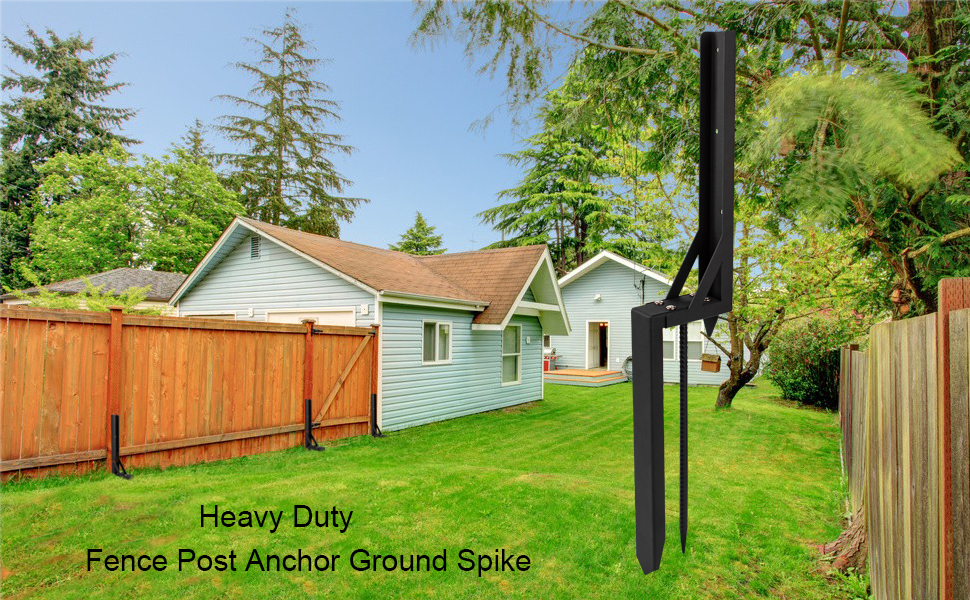 Metal Fence Post Support Stake for Repairing Damaged Gate Posts Frame Material Metal