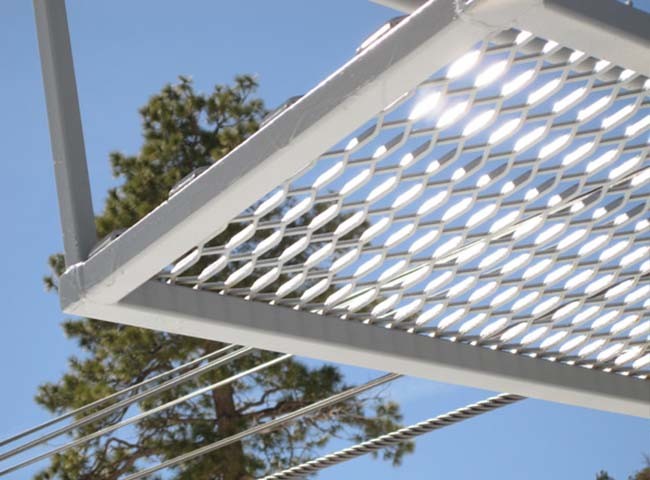 Expanded Metal Sunshade Shields The Building From Strong Sunlight adumbral breeziest
