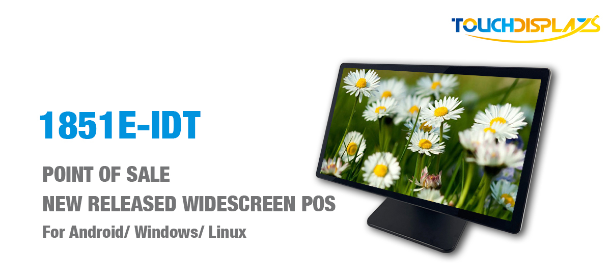 220 Cd/M2 18.5'' Touch Screen POS System For Retail Restaurant Supermacket