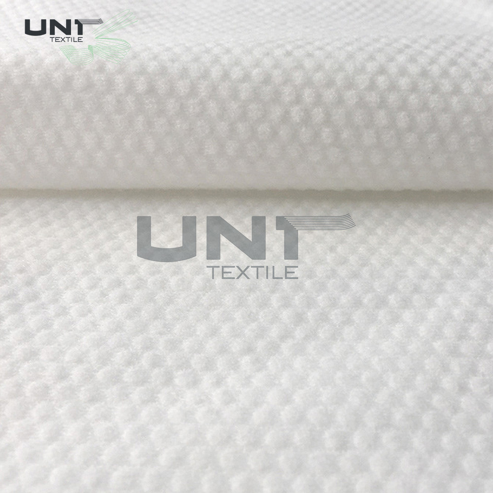 Pearl Pattern Spunlace Nonwoven Fabric Polyester / Viscose Eco Friendly