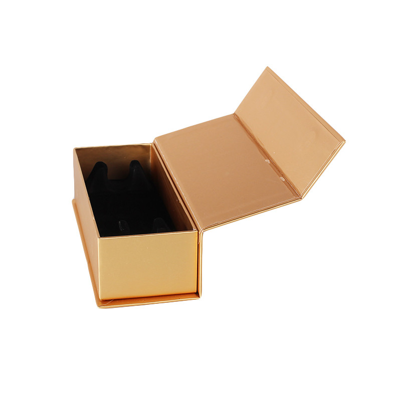 Gold Clamshell 800g Luxury Rigid Box Packaging Hard Gift Box With Magnetic Closure Lid