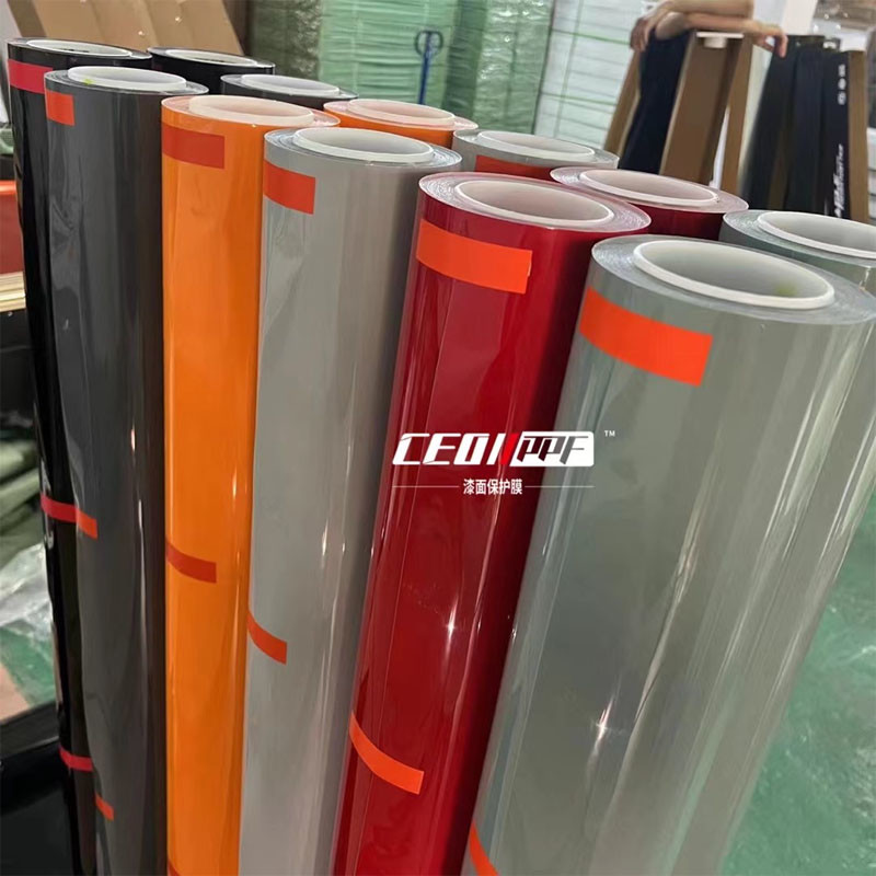Green Color TPU PPF Double Layer Scratch 7.5mil 60 Inch Car Paint Film