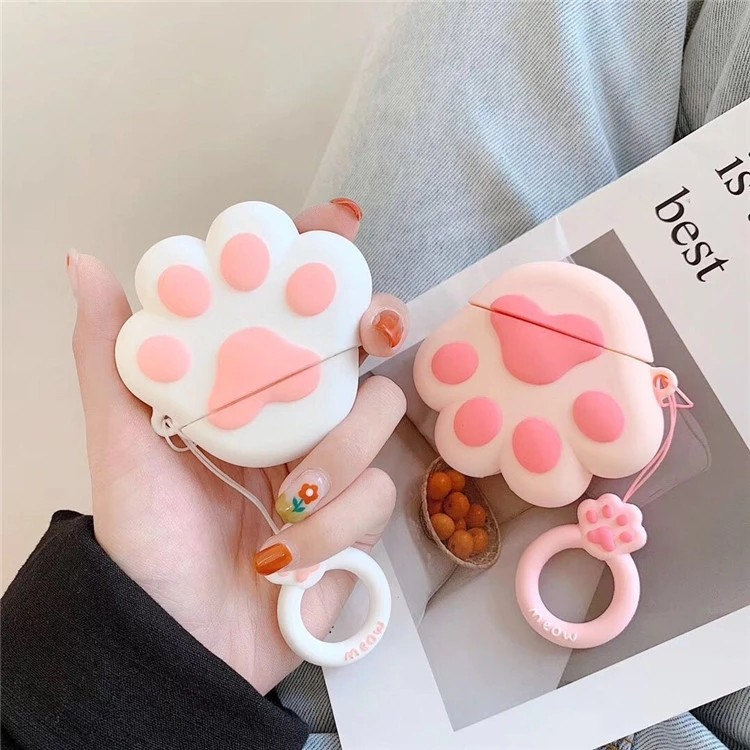 For Apple Airpods Case Cartoon Earphone Cover With Lovely Ring 3D Animal Cartoon Earphones Full Protective Cover