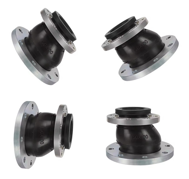 Connection Pipe Eccentricity Reducer Flanged Rubber Expansion Joint DN50 PN16 Flange Connector