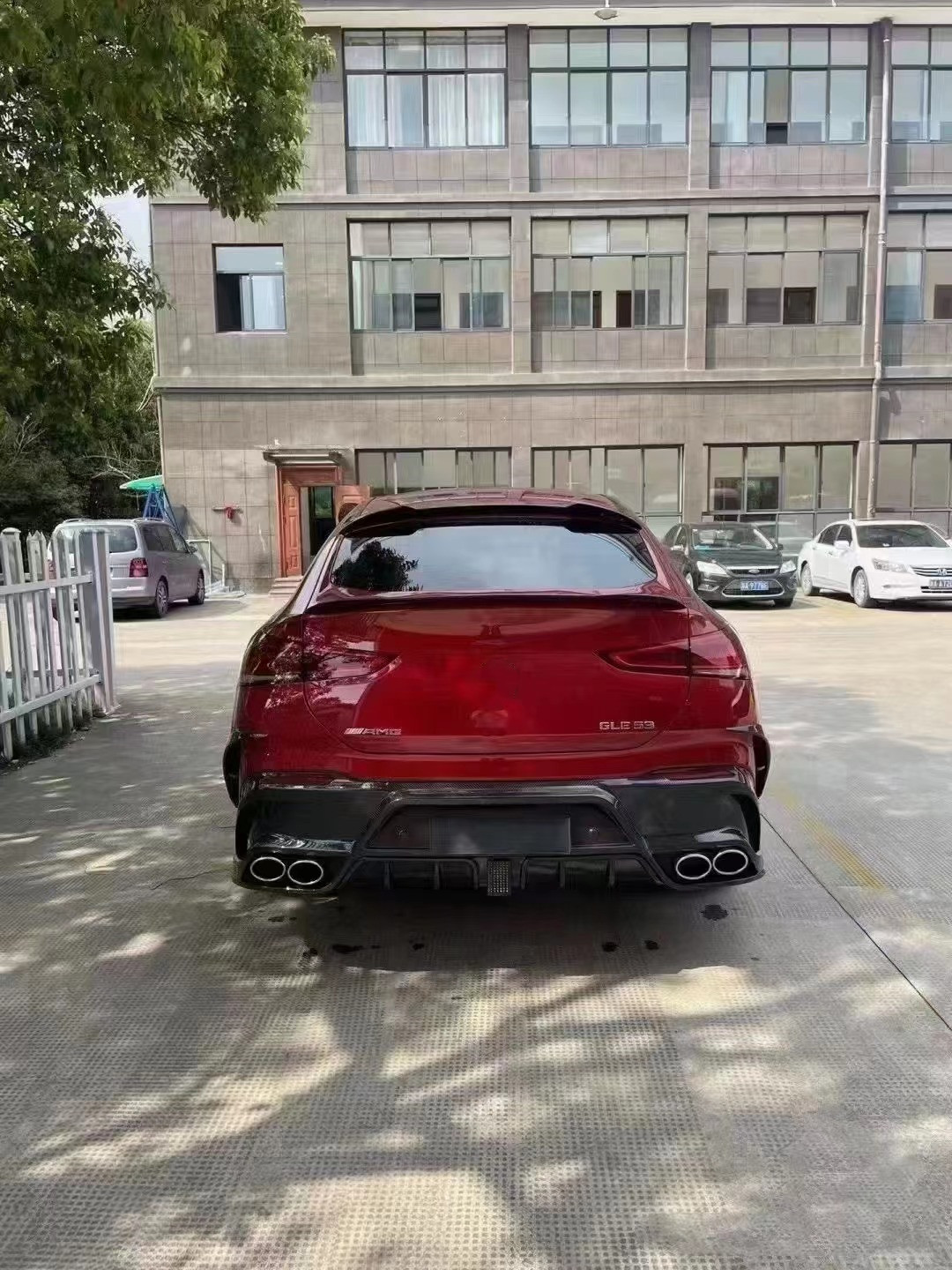 For Mercedes-Benz GLE Coupe Carbon Fiber Body Kit GLE Coupe MSY Style Carbon Fiber Front Lip Diffuser Spoiler Kit