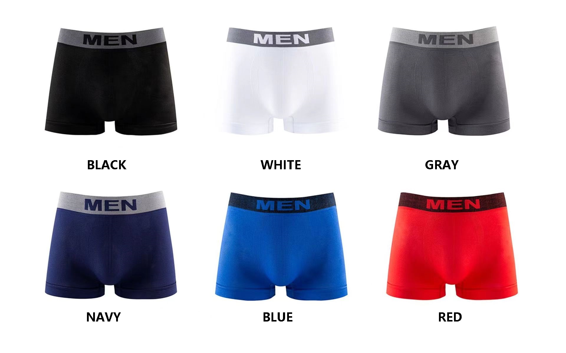 Men'S Printed Letter Underpants Mid Rise Boxer Shorts Nylon Brief Polyester Trunks Seamless