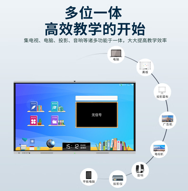 75 Inch Interactive Whiteboard Touch Screen Teaching Board FOR Online Classes