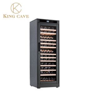 Buy cheap Safe Protection Lock And LED Lights Wine Cooler Cabinet With Embraco Compressor product