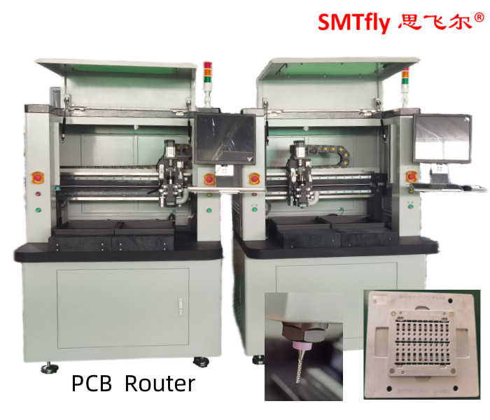 Customized Adjustable Bit Break Control 330mm PCB Router Machine