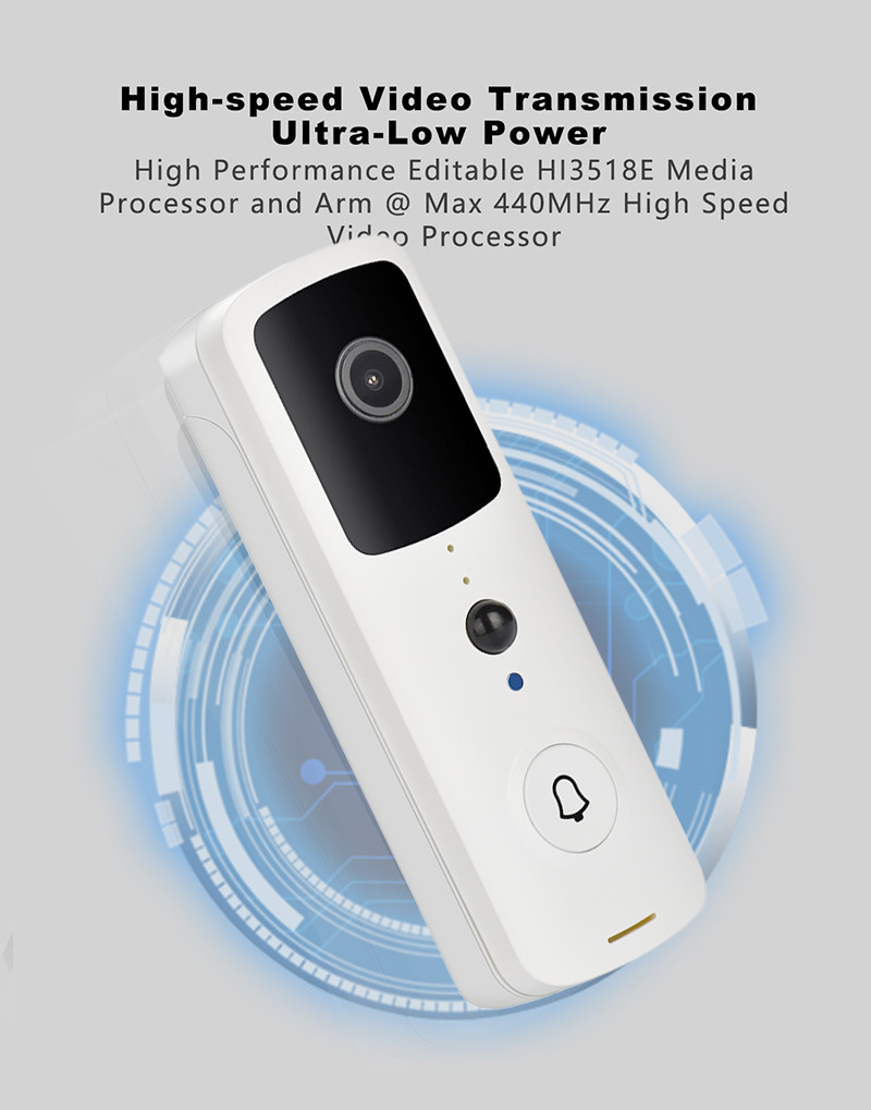 2 Way Audio WiFi Video Doorbell Camera 1080P with Chime Motion Detector
