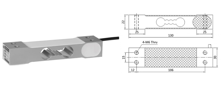 GALOCE GPB100D RS485 RS232 Output Signal High Precision Digital Load Cell