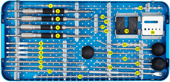 ISO 5.5mm Spinal Pedicle Screw Instrument Set