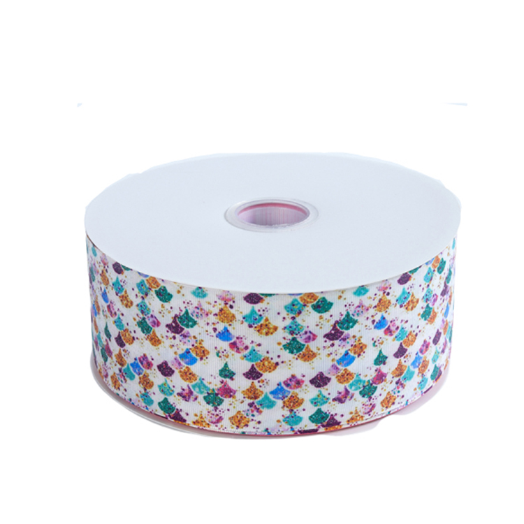 Fancy Personalised Printed Ribbon Luxury Purple Color Smooth Touch Feeling