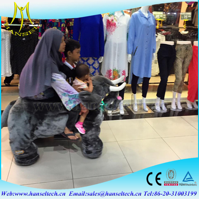 Hansel animal ride with racing games and electric scooters for mall