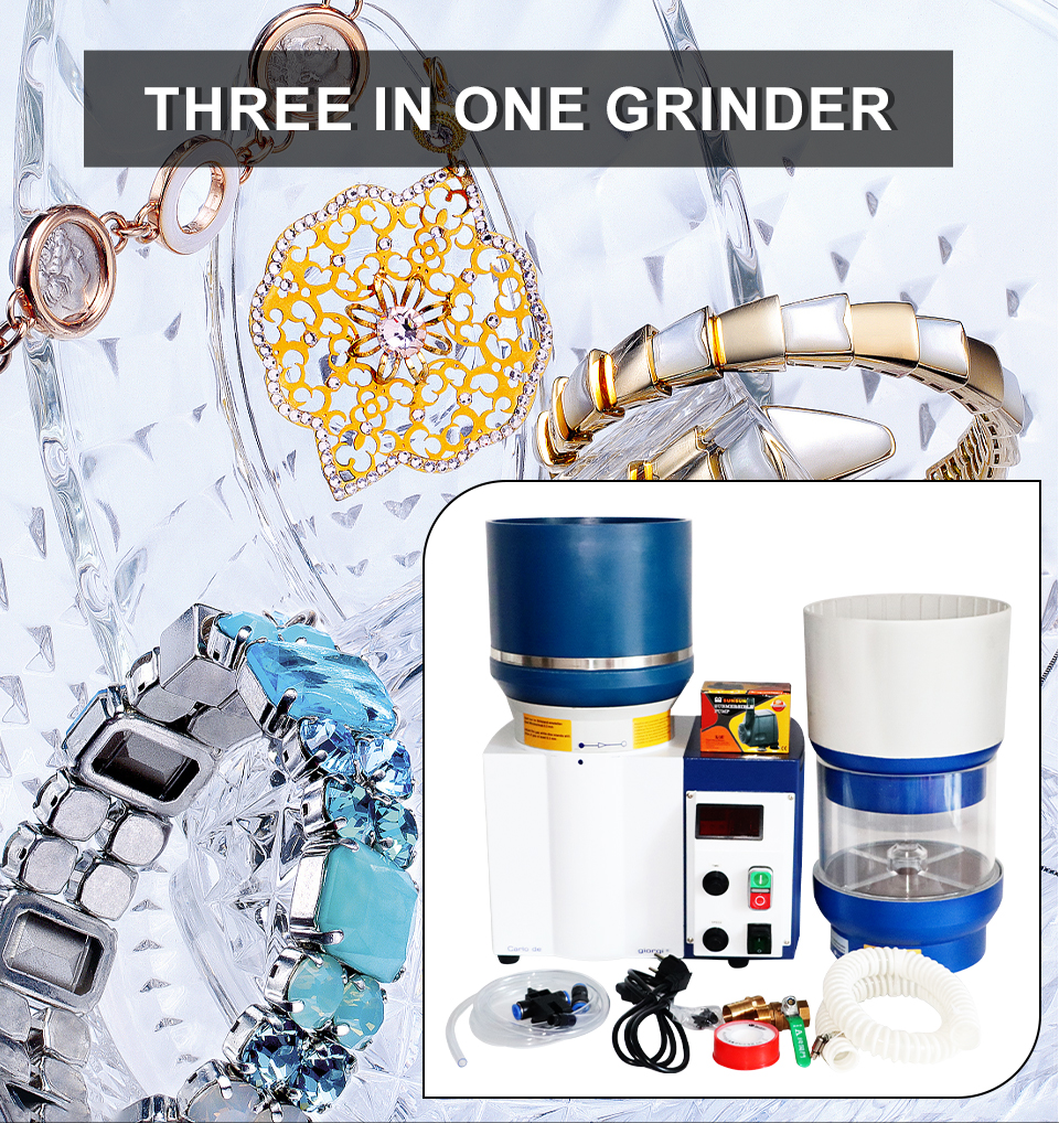3 In 1 Jewelry Polishing Machine Multi Function Benchtop Jewelry Polisher