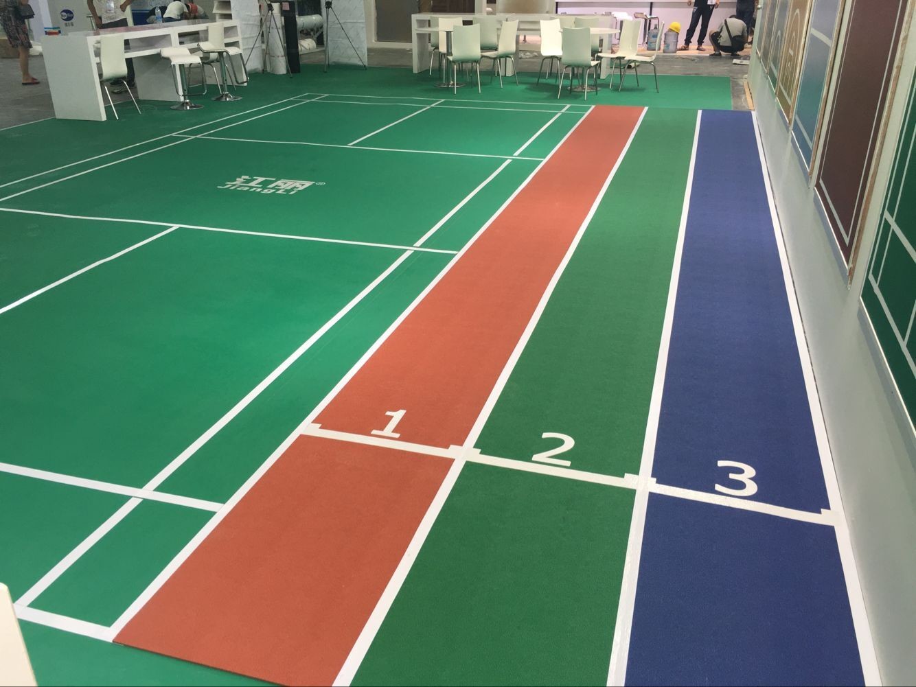 Sports Waterproof Rubber Flooring Thickness 5mm Width 1.5m Length 15m