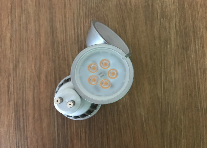 Aluminum Ceramic Led Spot Bulbs 400lm Gu10 Mr16 Base With Low Consumption