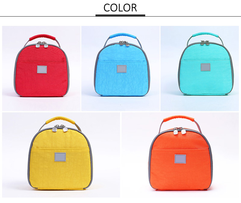Portable Round Pink Freezable Lunch Bags For Women