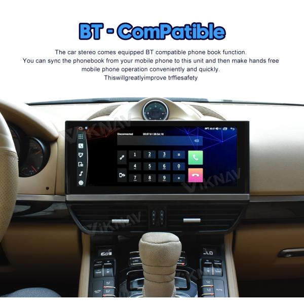Viknav Car Radio For Porsche Cayenne (2011-2017) 12.3 inch Vehicle Stereo Carplay Multimedia Player GPS Navigation