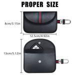 signal stop anti spy RF shielding car key pouch