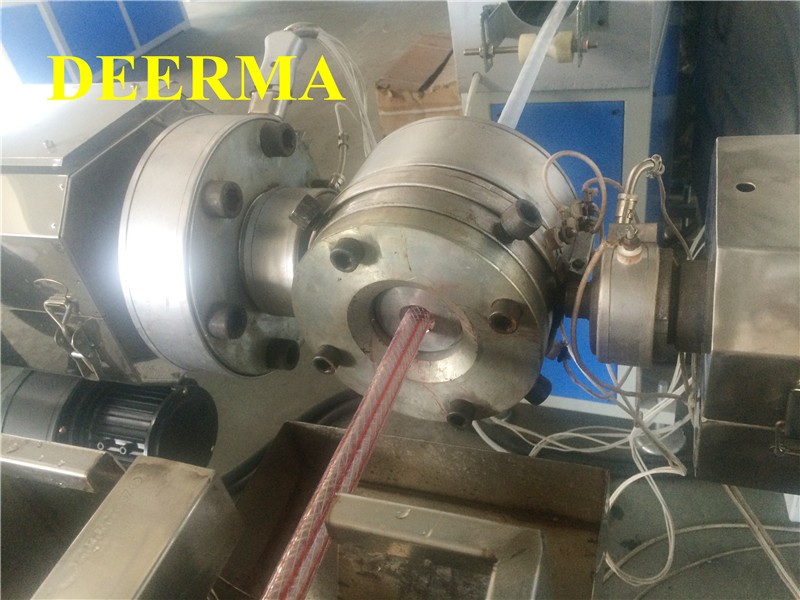 Local Demand and Voltage 380V 3P 50HZ PVC Fiber Reinforced Hose Extrusion Machine with High Productivity