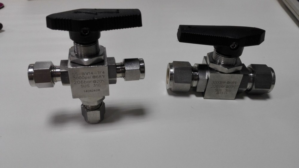 High Pressure Forged Gas 3-Way Stainless Steel Ferrule OD Ball Valve