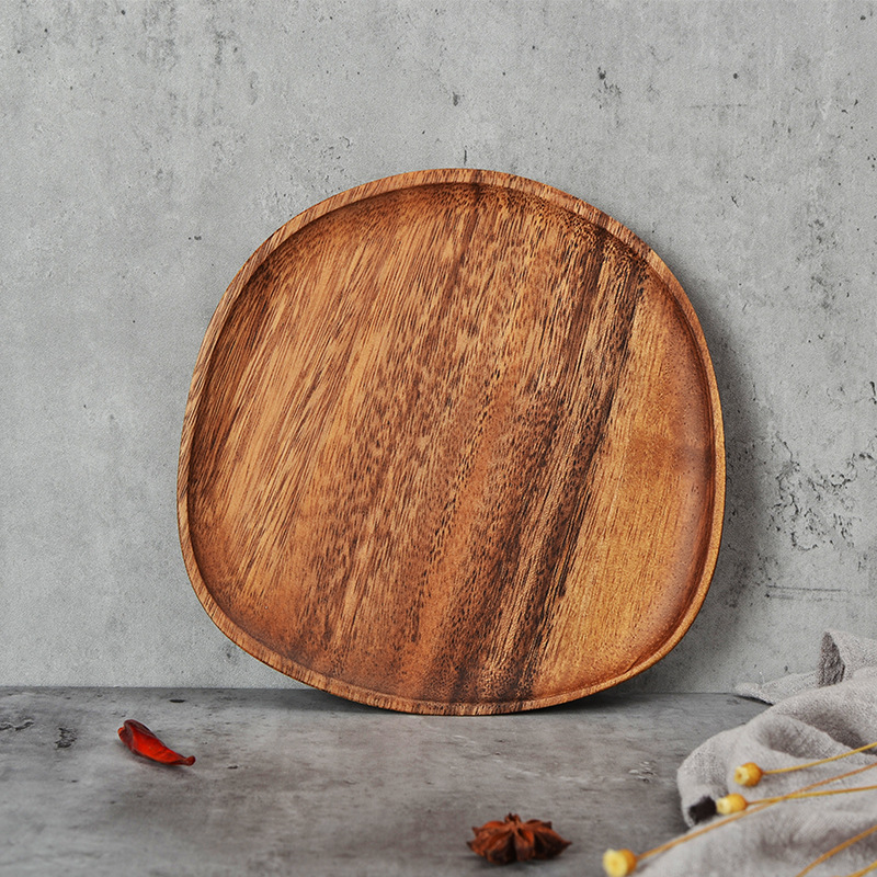 Wooden Fruit Plate Baskets Aesthetic Designs for Serving Needs from Utensils Category