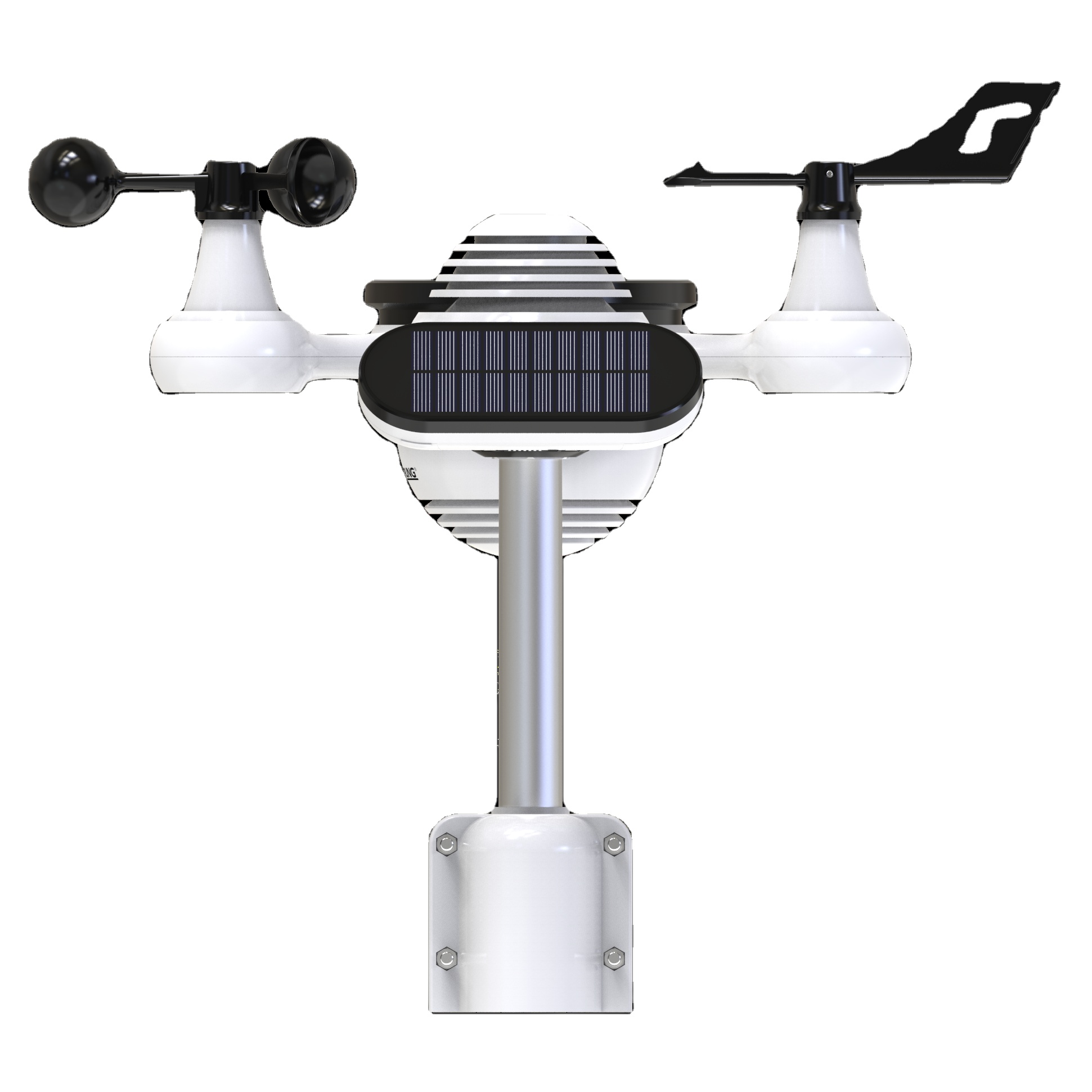 7 IN 1 Solar Powered Weather Station 300x279x393mm Radio Controlled Clock Weather Station