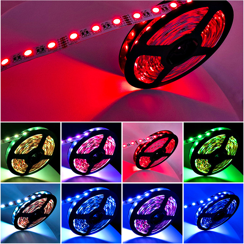 Warm White LED RGB Strip Light Flexible DC 12V SMD5050 RGBW RGBWW