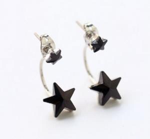 China Neckband dual color black earrings earrings female on sale
