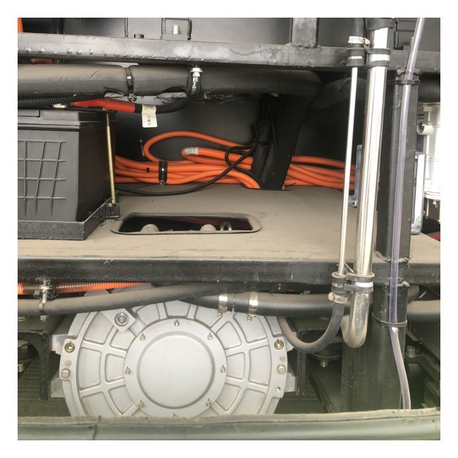 6.6m Air Conditioned Electric Mini Buses Leaf Spring