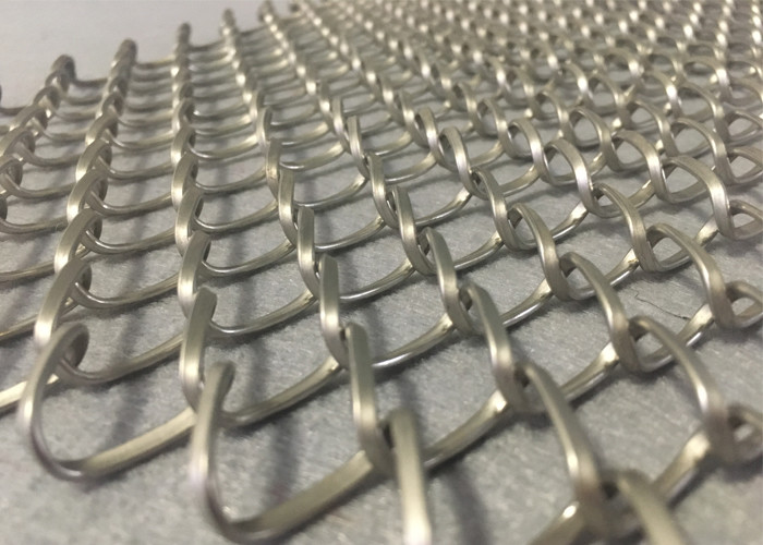 Lightest Diamond Spiral Conveyor Wire Mesh Belt To Frozen Products And Dried Food