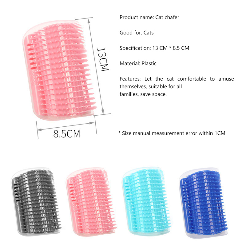 Pet Hair Cleaning Tool Clean Function Cat Self Groomer Wall Corner Comb Cat Brush