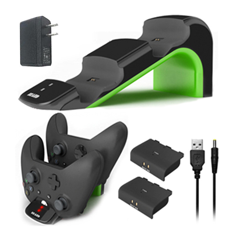 550mA*2 Controller Charging Station , Dual Xbox Charger With Rechargeable Battery Pack