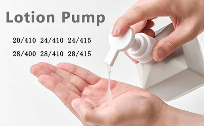 Silver White Luxury 24/410 24/415 28/410 Liquid Soap Plastic Aluminum Cream Lotion Pump For Bottles