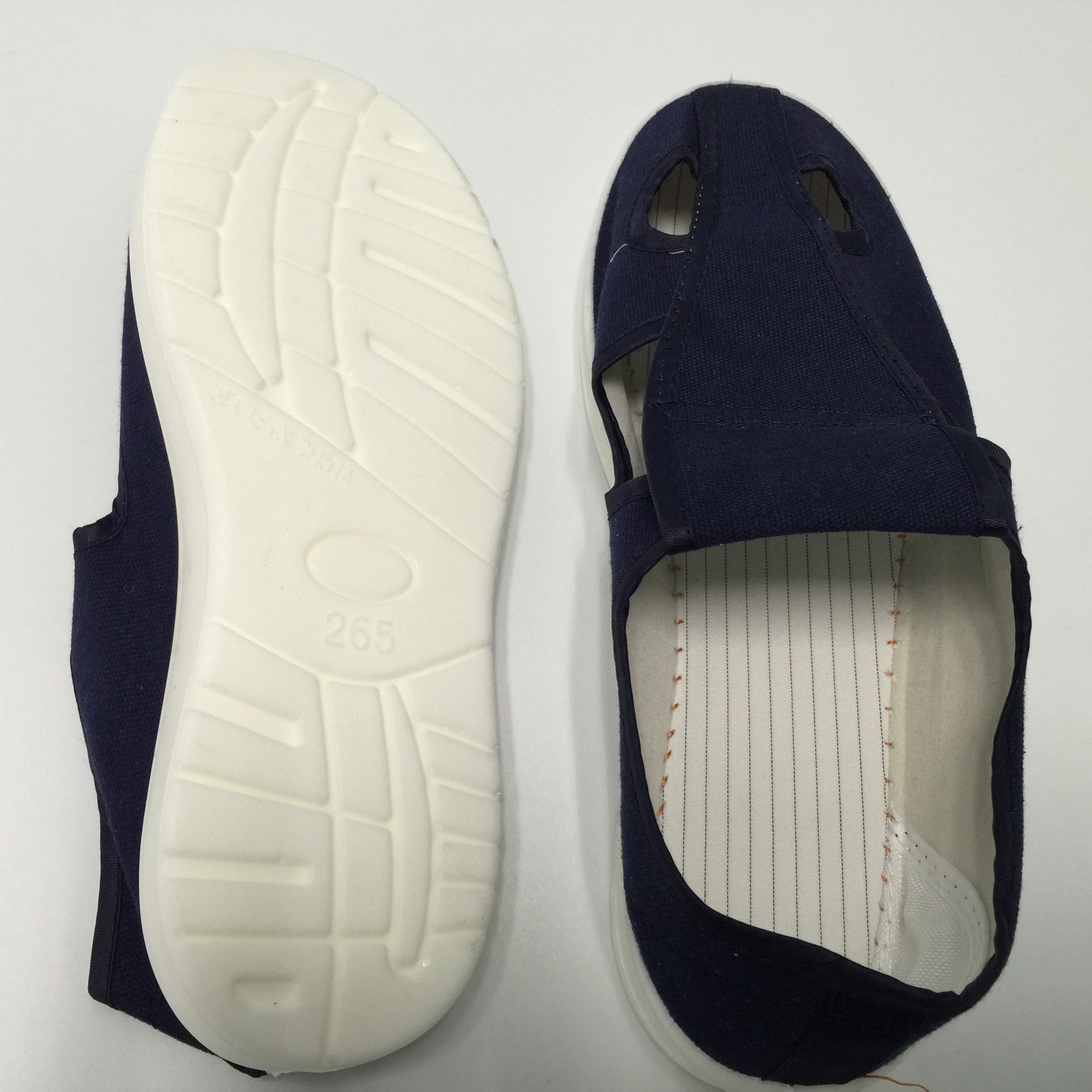 Cleanroom Four Hole ESD Safety Shoes For Industrial EPA Area Dust Free
