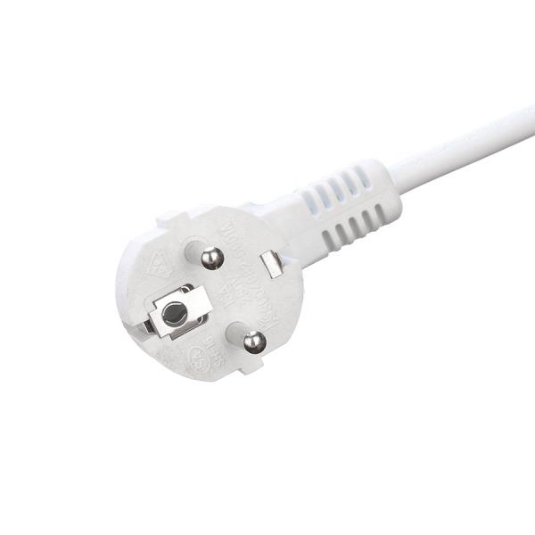 White Waterproof 3 Prong H05VV-F/H05RR-F/H05RN-F 3x1.5MM2 Extension Cable VDE Approved Perfect for Consumer Electronics
