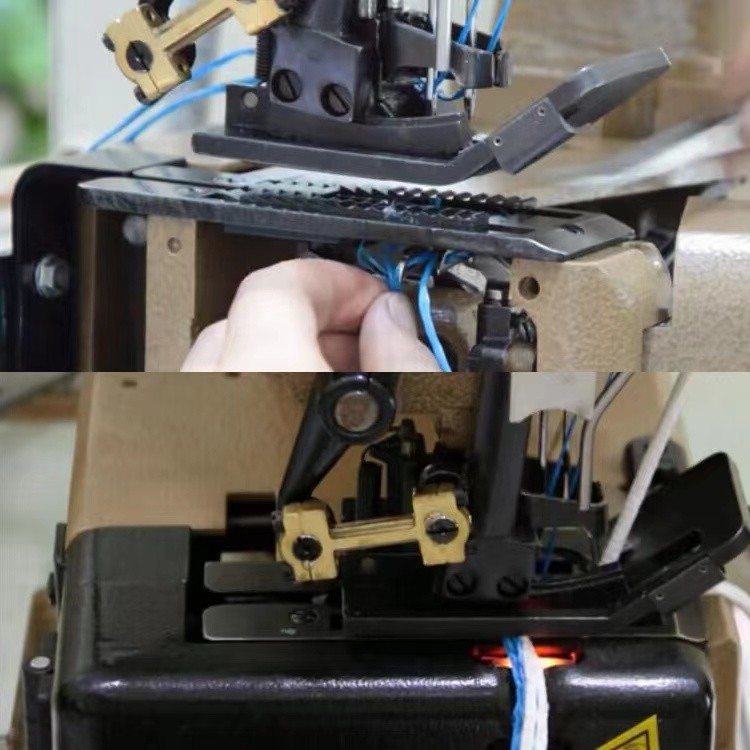 FIBC Jumbo Bag Sewing Machine With Pneumatic Foot Lift And Hot Thread Cutter