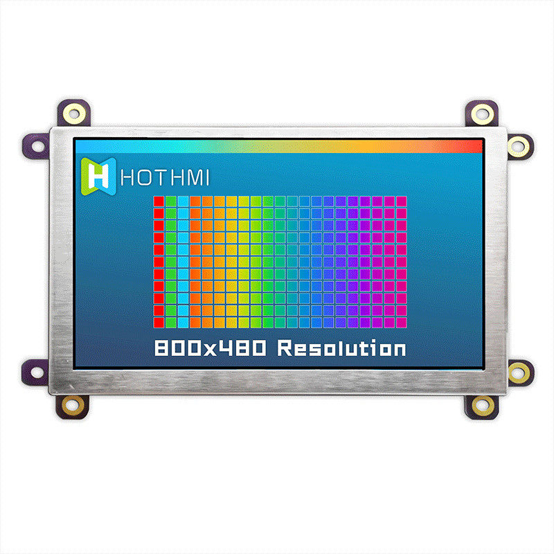 Industrial VGA HI LCD Module , 600cd/M2 5 Inch LCD Screen HI TFT-050T61SVHDVNSDC