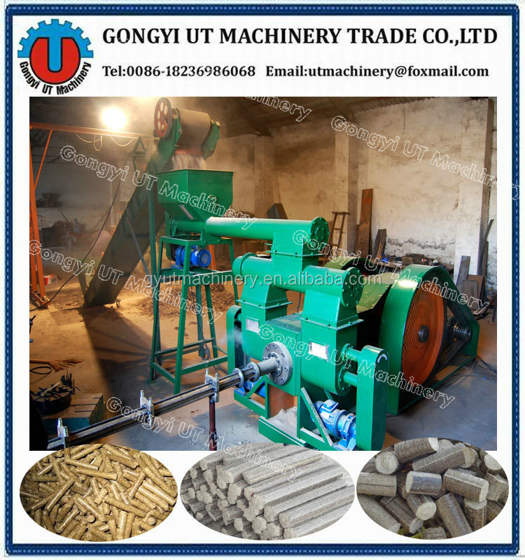 1.2T Multi Function Wood Briquetting Machine for Solid Briquettes from Biomass Waste
